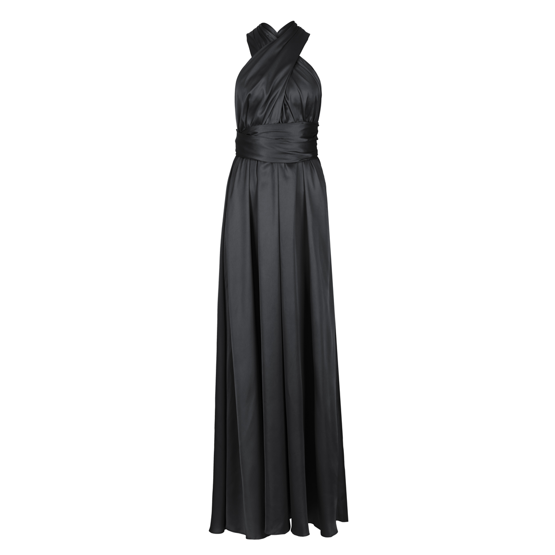 Black Satin Multiway Dress