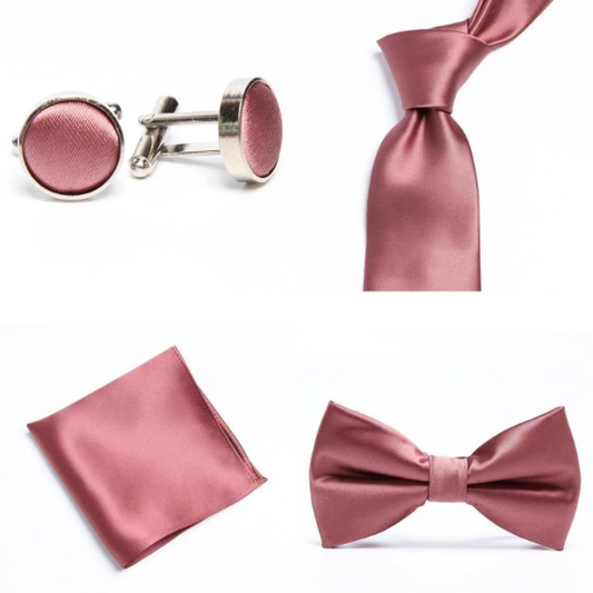 Dusky Rose Groomsmen Accessories
