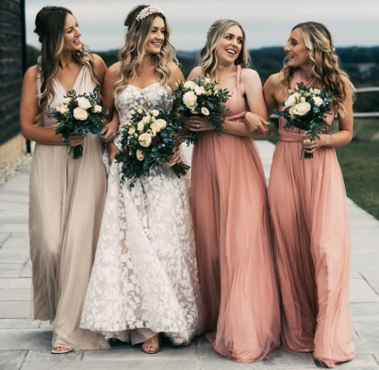 Dusky Pink Multiway Dress