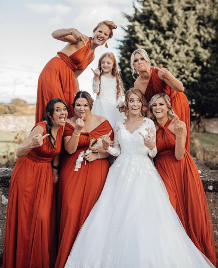 Rust Orange Multiway Dress