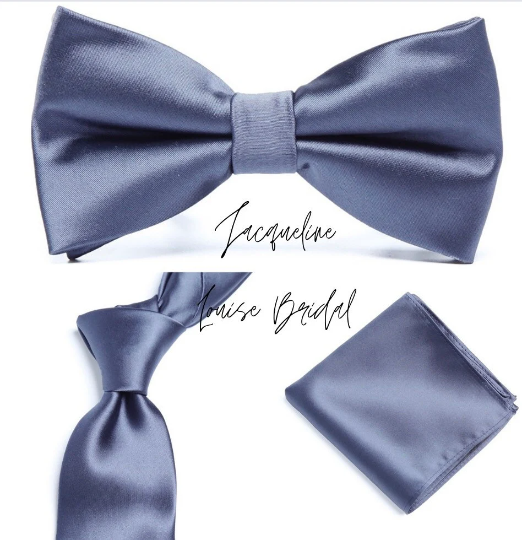 Steel Blue Groomsmen Accessories