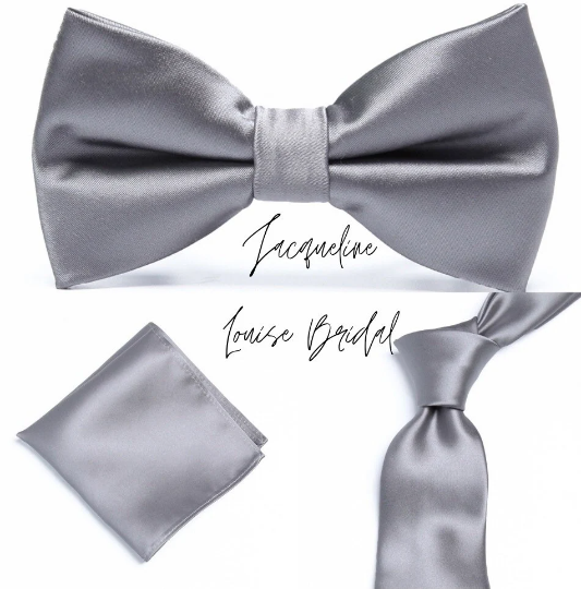 Slate Grey Groomsmen Accessories