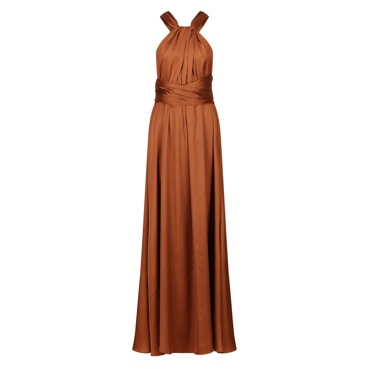 Copper Satin Multiway Dress