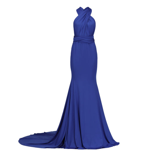 Royal Blue Fishtail Multiway Dress