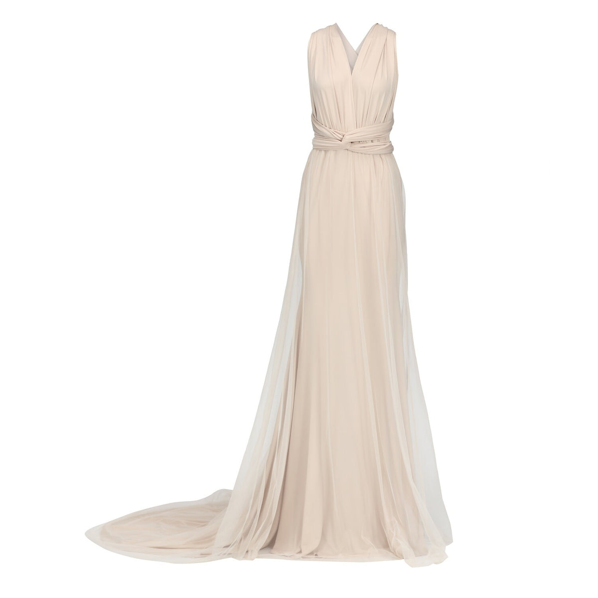 Oyster Fishtail Multiway Dress - Tulle - Size 2 (UK 12-16)