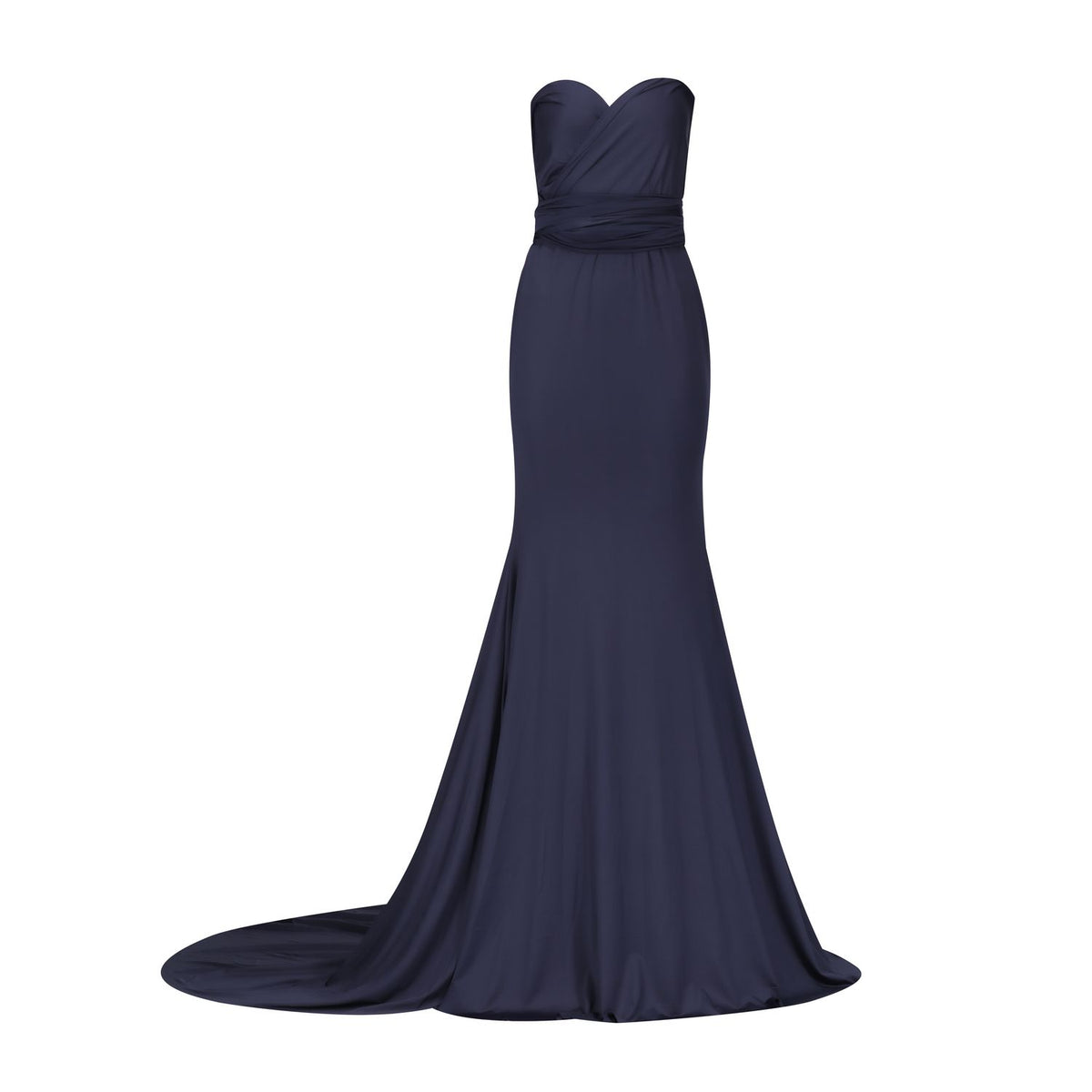 Navy Blue Fishtail Multiway Dress