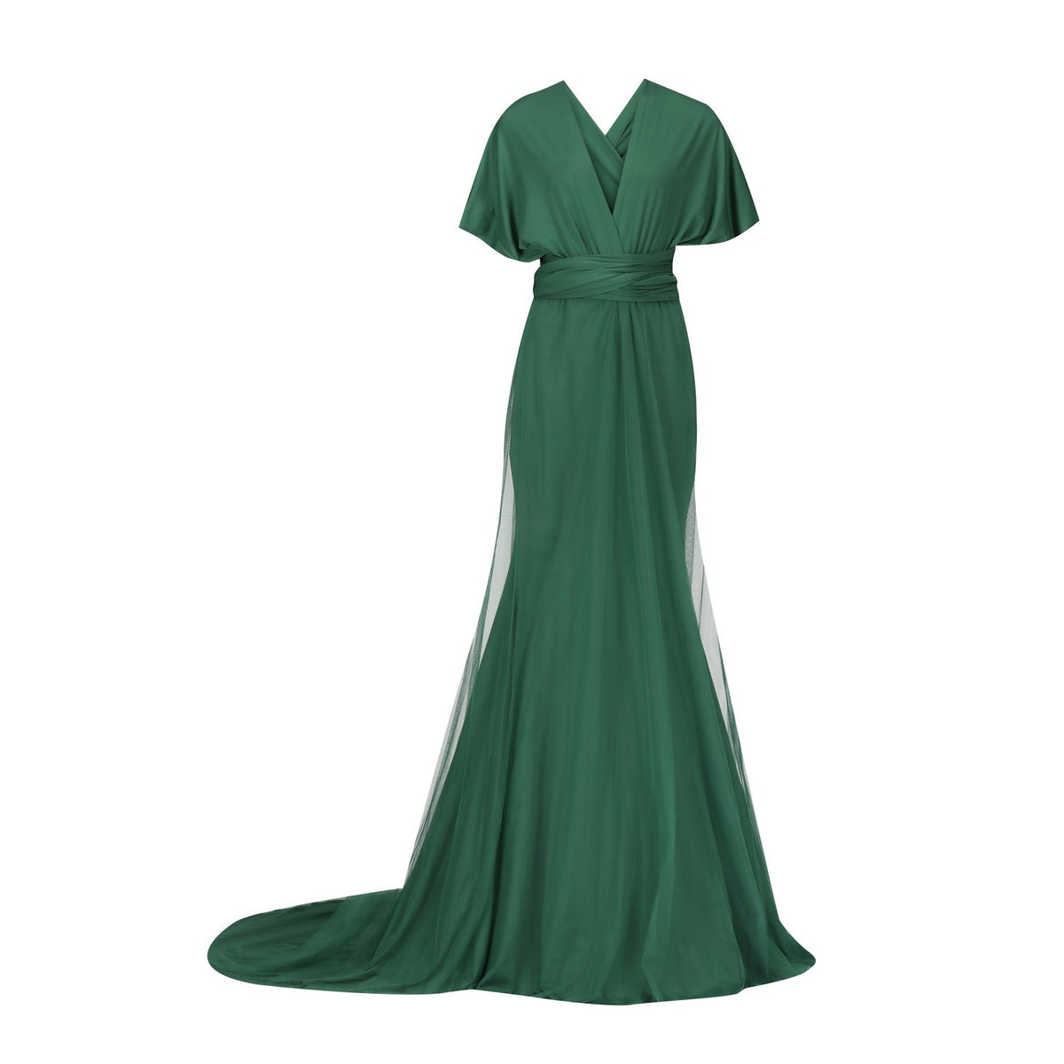 Forest Green Fishtail Multiway Dress