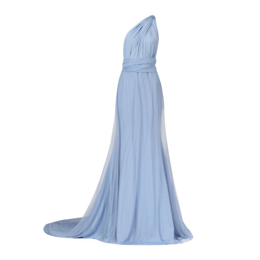 Dusty Blue Fishtail Multiway Dress