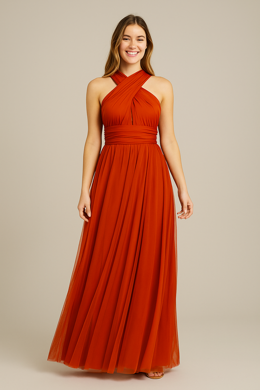 Rust Orange Multiway Dress
