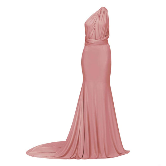 Blush Pink Fishtail Multiway Dress
