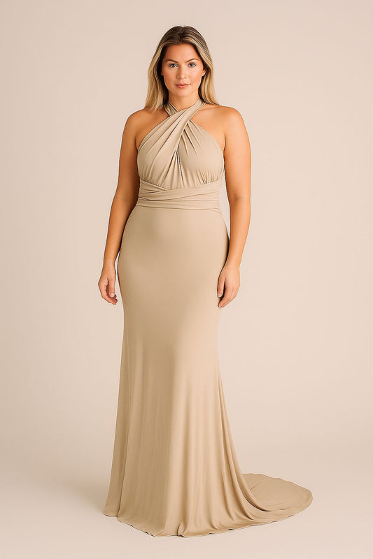 Oyster Fishtail Multiway Dress