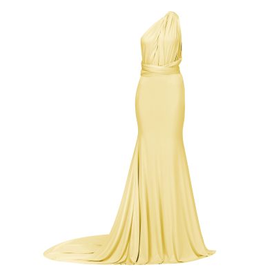 Lemon Yellow Fishtail Multiway Dress